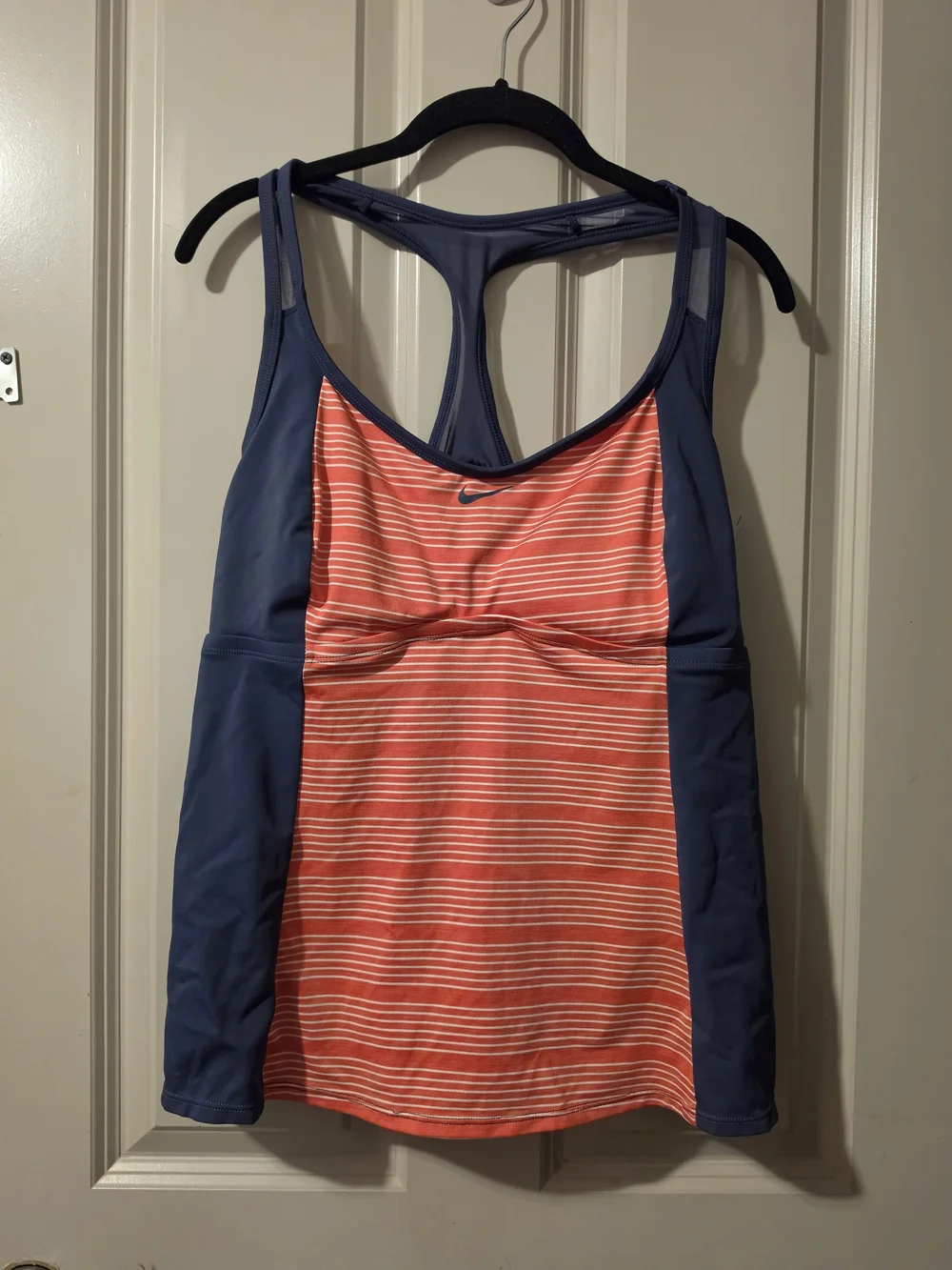 Nike Women's Striped Racerback Tankini Top 1X